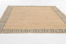 Erin Gates by Momeni Orchard Greek Key Jute Blue Area Rug - BlueJay Avenue
