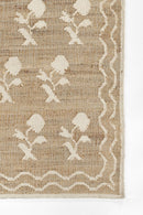 Erin Gates Orchard Leaning Flower Cream Jute Rug - BlueJay Avenue