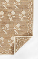 Erin Gates Orchard Leaning Flower Cream Jute Rug - BlueJay Avenue