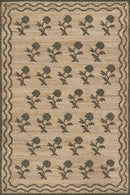 Erin Gates Orchard Leaning Flower Green Jute Rug - BlueJay Avenue