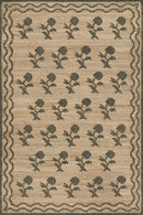 Erin Gates Orchard Leaning Flower Green Jute Rug - BlueJay Avenue