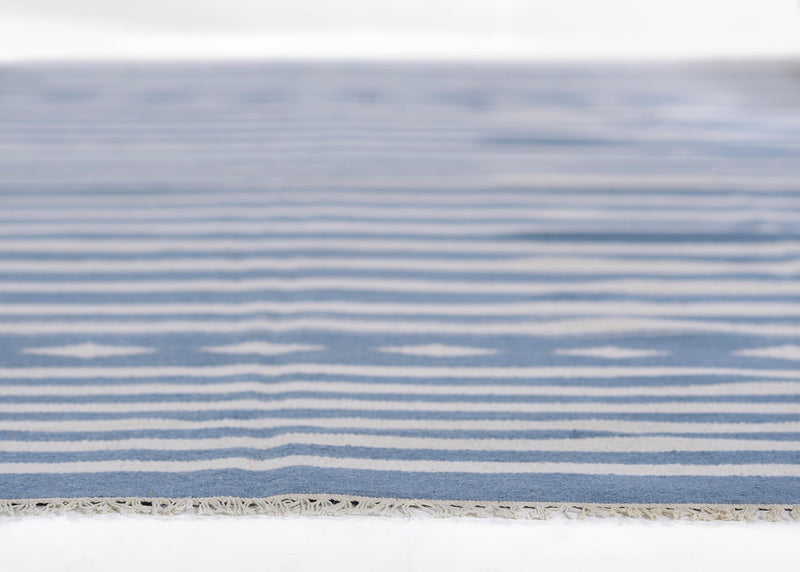 Erin Gates Thompson Billings Light Blue Hand Woven Wool Rug - BlueJay Avenue