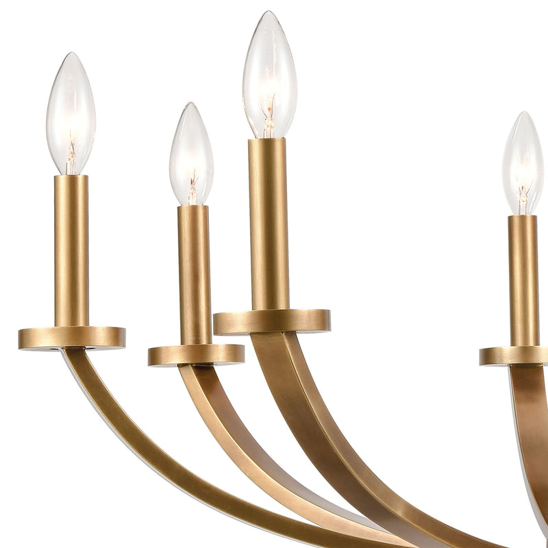 Erindale 8 - Light Dimmable Gold Chandelier - BlueJay Avenue