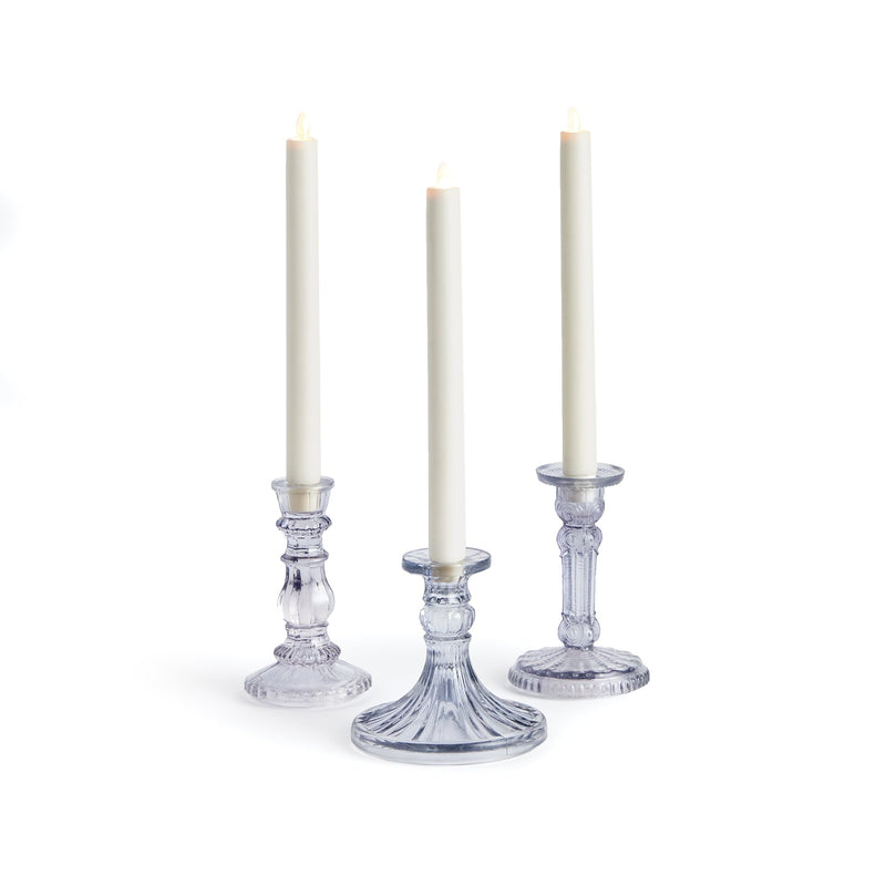 Estella Glass Candle Holders, Set of 3 - BlueJay Avenue