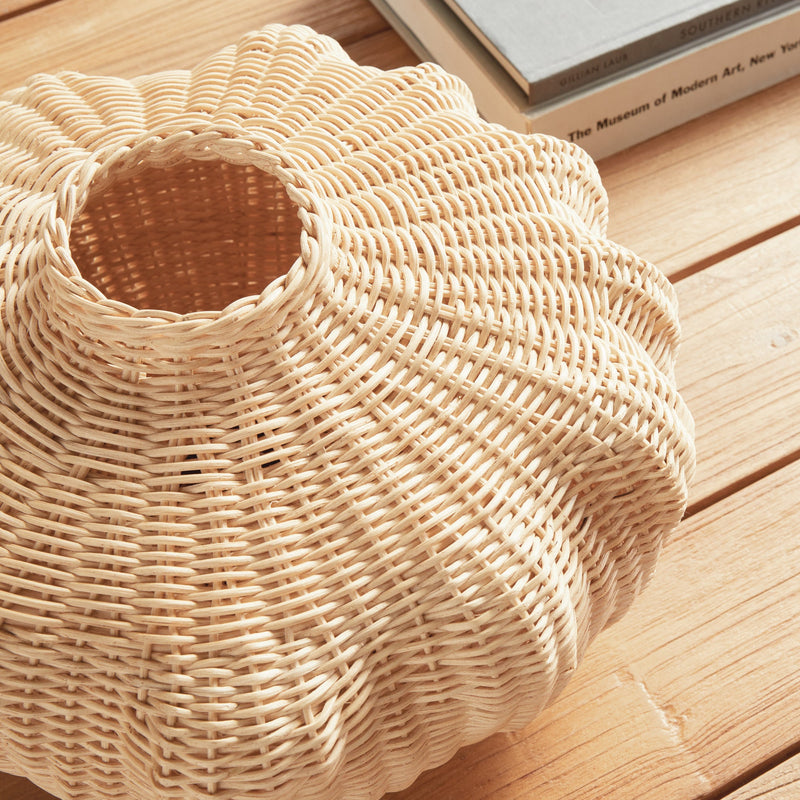 Evren Rattan Vase - BlueJay Avenue