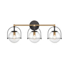 Langford 24-Inch 3-Light Clear Glass Bathroom Vanity Light - BlueJay Avenue