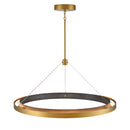 Fagan Dimmable LED Gold Chandelier in Brushed Brass - BlueJay Avenue