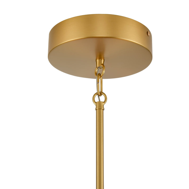 Fagan Dimmable LED Gold Chandelier in Brushed Brass - BlueJay Avenue