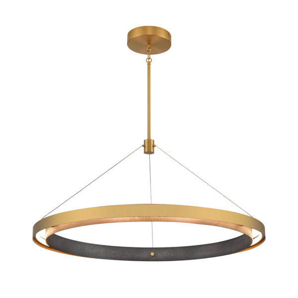 Fagan Dimmable LED Gold Chandelier in Brushed Brass - BlueJay Avenue