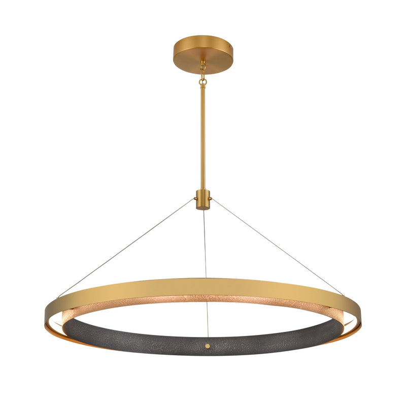 Fagan Dimmable LED Gold Chandelier in Brushed Brass - BlueJay Avenue