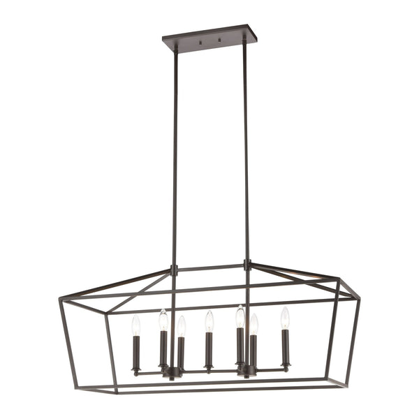 Fairfax 7 - Light Black Kitchen Island Lighting - BlueJay Avenue