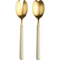 Fantasia 18/10 Stainless Steel Ice Gold 2 Pc Salad Serving Set - BlueJay Avenue