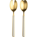 Fantasia 18/10 Stainless Steel Ice Gold 2 Pc Salad Serving Set - BlueJay Avenue
