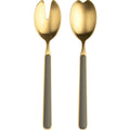 Fantasia 18/10 Stainless Steel Ice Gold 2 Pc Salad Serving Set - BlueJay Avenue