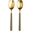 Fantasia 18/10 Stainless Steel Ice Gold 2 Pc Salad Serving Set - BlueJay Avenue