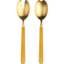 Fantasia 18/10 Stainless Steel Ice Gold 2 Pc Salad Serving Set - BlueJay Avenue