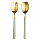 Fantasia 18/10 Stainless Steel Ice Gold 2 Pc Salad Serving Set - BlueJay Avenue