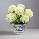 Faux Hydrangea Arrangement in Jardiniere 20'' - BlueJay Avenue