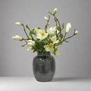Faux Magnolia Berry Flower Arrangement In Pot 19'' - BlueJay Avenue