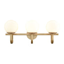 Caroline 24-Inch 3-Light Brushed Gold Bathroom Vanity Light - BlueJay Avenue
