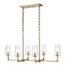 Fitzroy 6 - Light Linear Chandelier Kitchen Island Lighting - BlueJay Avenue