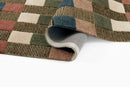 Fletcher Mid Century Modern Wool Checkered Rug in Multi - BlueJay Avenue