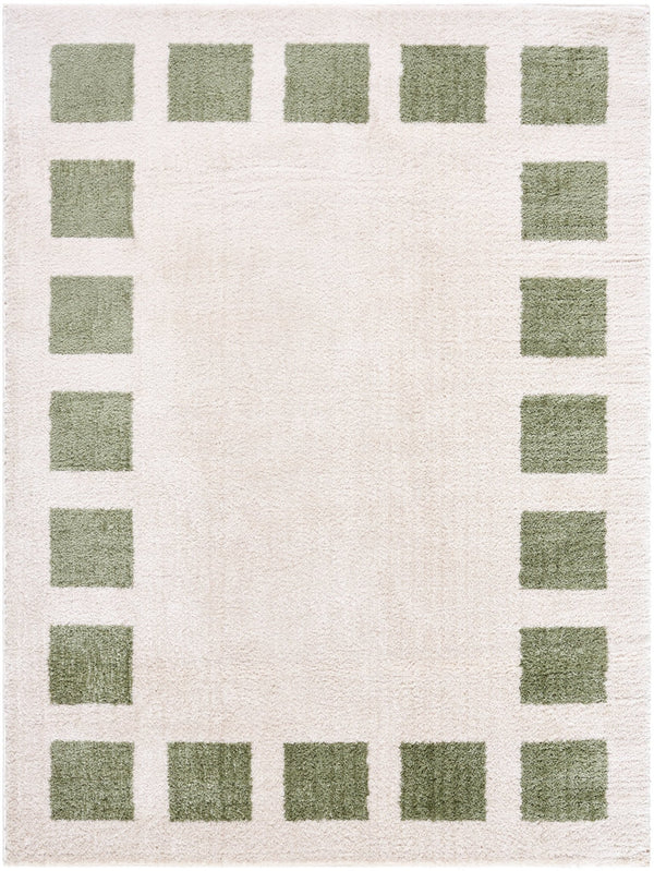 Fossay Olive Modern Washable Shag Rug - BlueJay Avenue