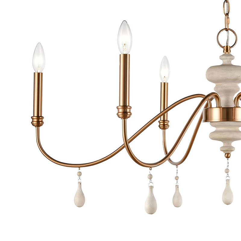 French Connection 6 - Light Farmhouse Chandelier Light - BlueJay Avenue