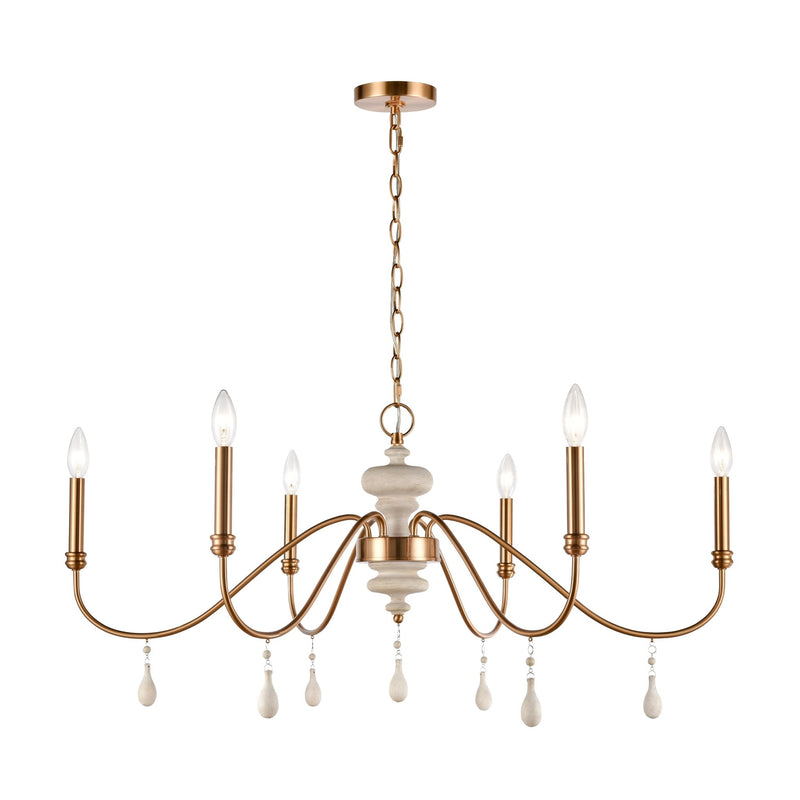 French Connection 6 - Light Farmhouse Chandelier Light - BlueJay Avenue