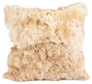 Fur Alpaca Pillow with Insert, Linen, 11" x 22" & 20" - BlueJay Avenue