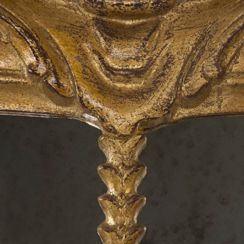 Gabriella Antique Gold Full Length Arch Wall Mirror - BlueJay Avenue