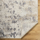 Gakko Modern Abstract Cream & Grey Area Rug - BlueJay Avenue