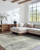 Galey Alix Collins Olive Traditional Living Room Area Rug - BlueJay Avenue