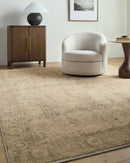Galey Alix Fetscher Olive Vintage Style Traditional Living Room Rug - BlueJay Avenue