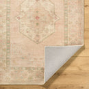 Galey Alix Luciana Hand Tufted Blush Pink Medalion Traditional Area Rug - BlueJay Avenue