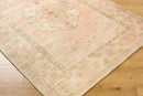 Galey Alix Luciana Hand Tufted Blush Pink Medalion Traditional Area Rug - BlueJay Avenue