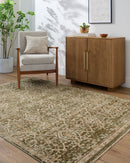 Galey Alix Maverick Olive Traditional Area Rug - BlueJay Avenue