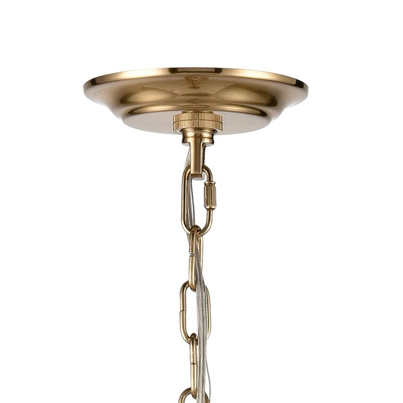 Genista Gold Chandelier Light Fixture in Brass Finish - BlueJay Avenue
