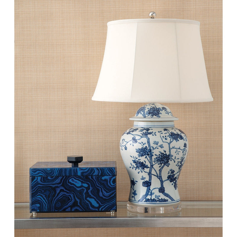 Georgia Blue Ginger Jar Lamp - BlueJay Avenue
