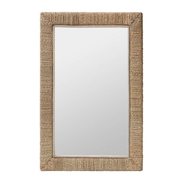 Geralyn Seagrass Rectangular Wall Mirror - BlueJay Avenue