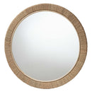 Geralyn Seagrass Round Wall Mirror - BlueJay Avenue
