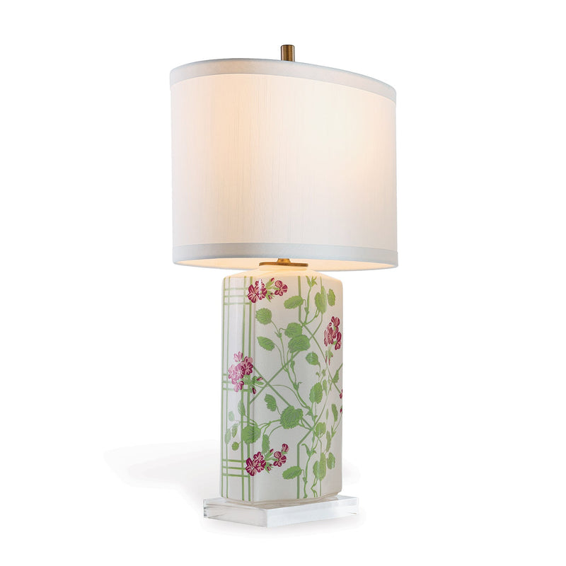 Geranium Trellis Table Lamp - BlueJay Avenue