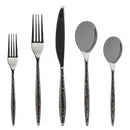 Godinger Avellino Graphite 18/10 Stainless Steel | 20 Piece Flatware Set Service For 4 - BlueJay Avenue