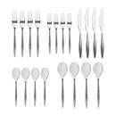 Godinger Avellino Mirrored 18/10 Stainless Steel | 20 Piece Flatware Set Service For 4 - BlueJay Avenue