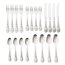 Godinger Butterfly Stainless Steel 18/10 Stainless Steel Flatware Set, 20 Piece Service for 4 - BlueJay Avenue