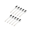 Godinger Crete Sandblast Mirrored 18/0 Stainless Steel Teaspoon Set, 10 Piece - BlueJay Avenue