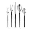 Godinger Esagono Matte Black 18/10 Stainless Steel Flatware Set, 20 Piece Service for 4 - BlueJay Avenue
