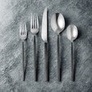 Godinger Esagono Matte Black 18/10 Stainless Steel Flatware Set, 20 Piece Service for 4 - BlueJay Avenue