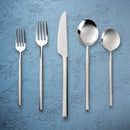 Godinger Esagono Mirrored 18/10 Stainless Steel Flatware Set, 20 Piece Service for 4 - BlueJay Avenue