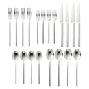 Godinger Esagono Mirrored 18/10 Stainless Steel Flatware Set, 20 Piece Service for 4 - BlueJay Avenue